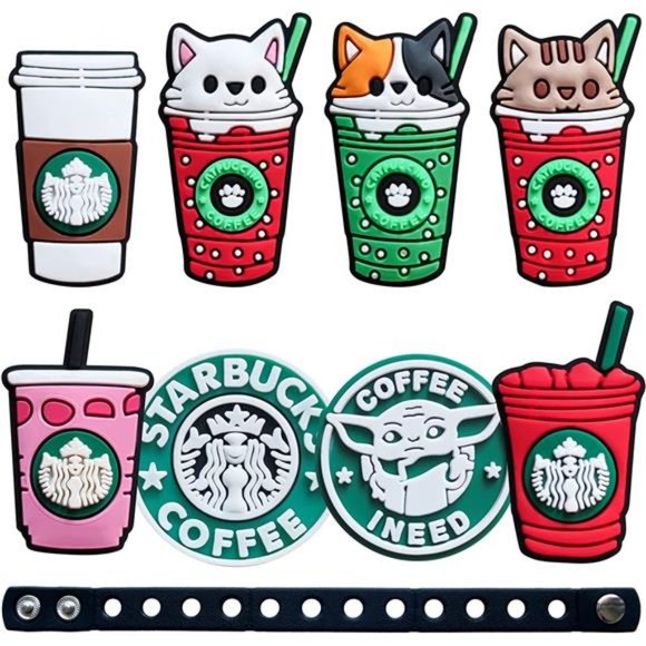 Starbucks Shoe Charms For Crocs - Picture 2 of 2